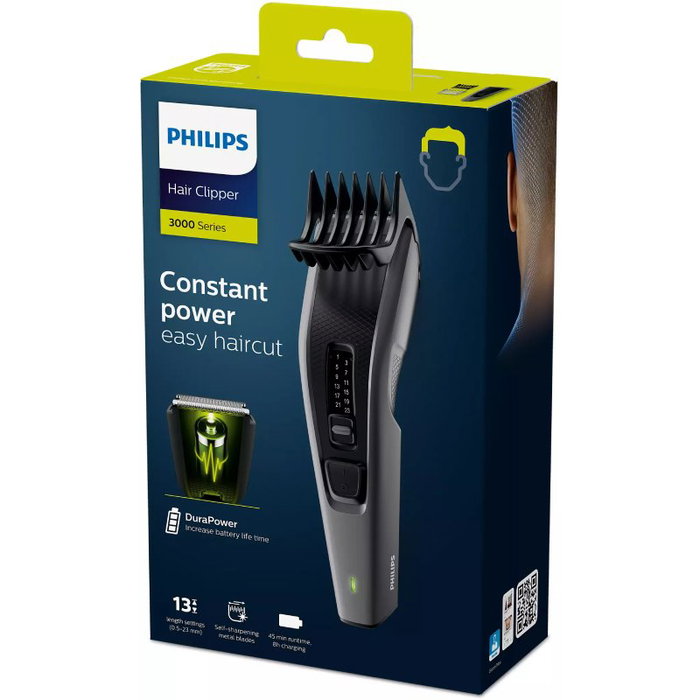 Philips Hairclipper Series 3000 HC3525/15 Cortapelos Negro y Gris